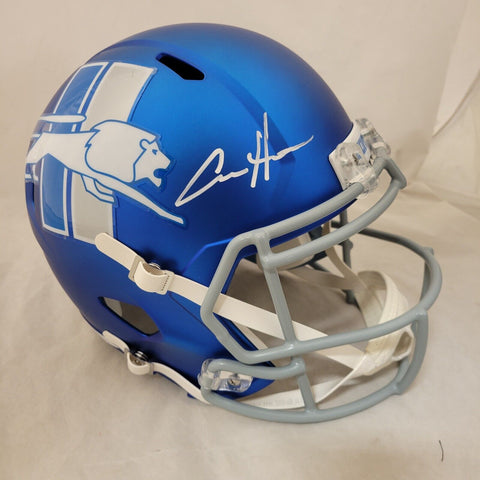 AIDAN HUTCHINSON SIGNED DETROIT LIONS F/S ALTERNATE SPEED REPLICA HELMET BECKETT