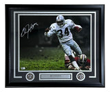 Bo Jackson Signed Framed 16x20 Oakland Raiders White Jersey Photo BAS