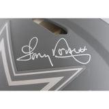 Tony Dorsett Autographed Dallas Cowboys Authentic Slate Helmet Beckett 56480