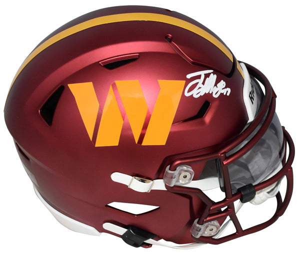 TERRY McLAURIN AUTOGRAPHED WASHINGTON COMMANDERS SPEEDFLEX MIDI HELMET BECKETT