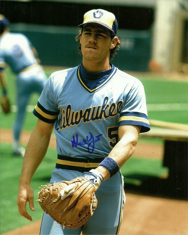 Brewers NED YOST Signed 8x10 Photo #4 AUTO - Catcher '80-83 - 1982 World Series