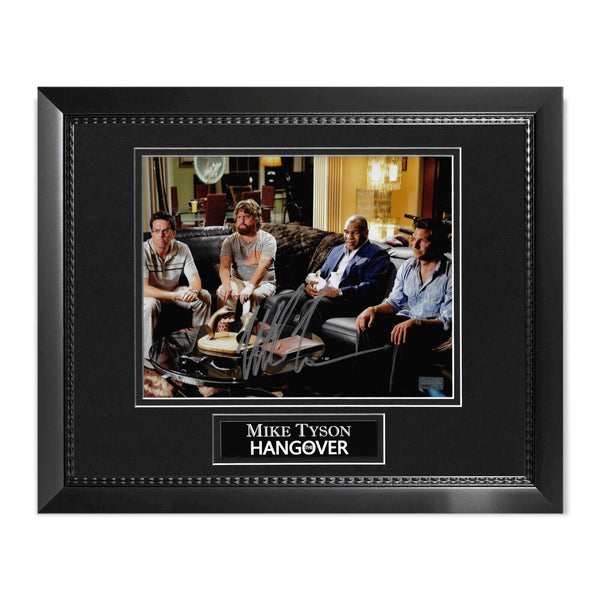 Mike Tyson "Hangover" Signed Autographed Photograph Framed to 11x14 NEP