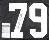 John Rienstra Signed Pittsburgh Steeler Jersey (JSA COA) Offnsive Line 1986-1992