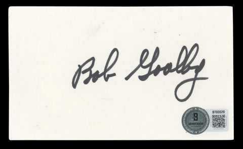 Bob Goalby PGA TOUR Authentic Signed 3x5 Index Card Autographed BAS #NT03520