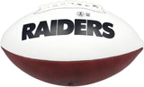 BO JACKSON AUTOGRAPHED SIGNED RAIDERS WHITE LOGO FOOTBALL BECKETT WITNESS 239857