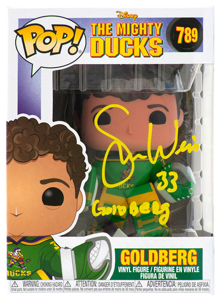 Shaun Weiss Signed The Mighty Ducks Goldberg Funko Pop Doll #789 -(SCHWARTZ COA)