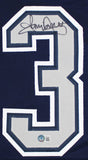 Tony Dorsett Signed Navy Blue Pro Style Jersey w/ Grey Numbers BAS Witnessed