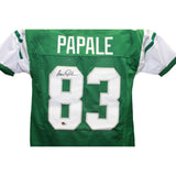 Vince Papale Autographed/Signed Pro Style Green Jersey Beckett 41169