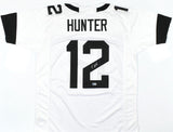 Travis Hunter Autographed White Pro Style Jersey - Beckett W Hologram *Silver