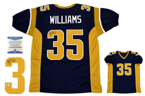 Aeneas Williams Autographed SIGNED Jersey - Beckett Authentic - Navy