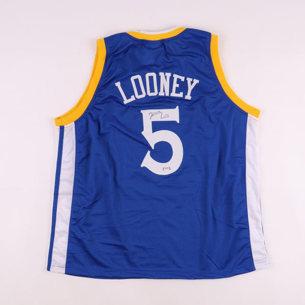 Kevon Looney Signed Golden State Warriors Jersey (PSA) 3xNBA Champion Power Fwrd