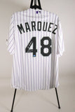 German Marquez Autographed Colorado Rockies Majestic White Jersey LSM COA