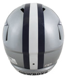 Cowboys Michael Irvin Signed Silver Full Size Speed Rep Helmet BAS Witnessed