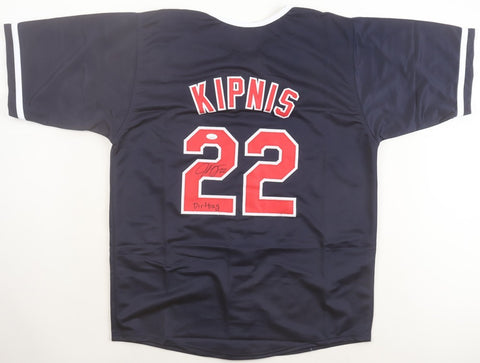 Jason Kipnis Signed Cleveland Indians Blue Jersey Inscribed "Dirtbag" (JSA COA)