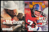 John Elway Autographed Sports Illustrated Cover Broncos Beckett QR #BS36763