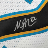 Autographed/Signed Maurice Jones-Drew Jacksonville White Jersey Beckett BAS COA