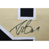 Drew Brees Autographed Pro Style Sz XL Black Jersey Beckett Witness 58503