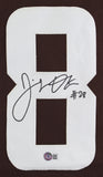Jeremiah Owusu-Koramoah Signed Brown Pro Style Jersey w/ White #'s BAS Witnessed