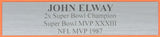 John Elway Denver Broncos Autographed Football Jersey Framed PSA/DNA 213541