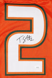 Tyrique Stevenson Signed Miami Hurricanes Jersey (JSA) Chicago Bears Safety D.B.