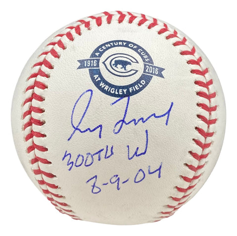 Greg Maddux Signed Cubs Wrigley Field 100th Anniversary Baseball 300 W JSA Holo