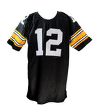 Terry Bradshaw HOF Signed Black Custom Football Jersey Steelers JSA 187328