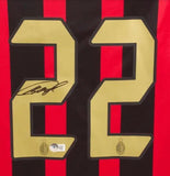 Ricardo Kaka Signed AC Milan Home Soccer Jersey #22 with Beckett Witness