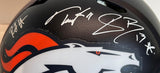 Pat Bryant II Troy Franklin RJ Harvey Autographed Broncos Pro Helmet BAS JSA COA
