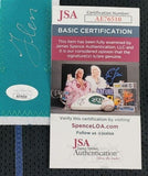 Glen Rice Signed Charlotte Hornets Black Pinstriped Jersey (JSA COA) 3xAll Star