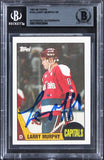 Capitals Larry Murphy Authentic Signed 1987 Topps #133 Card BAS Slabbed
