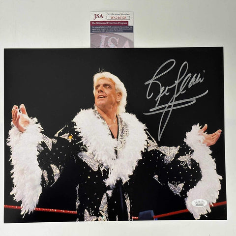 Autographed/Signed Ric Flair Nature Boy 11x14 WWE WWF Wrestling Photo JSA COA