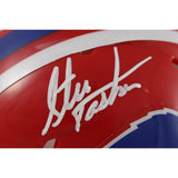 Steve Tasker Autographed Buffalo Bills Mini Helmet TB Beckett Witness 50920