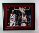 Hakeem Olajuwon & Clyde Drexler Rockets Autographed 16x20 Photo Fanatics COA