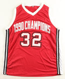 Stacey Augmon Signed UNLV Running Rebels 1990 Champions Jersey (Beckett)