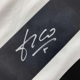 Autographed/Signed Luis Figo Real Madrid White Soccer Jersey Beckett BAS COA