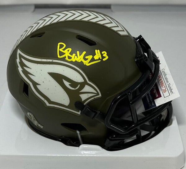 Cardinals All Pro BUDDA BAKER Signed Riddell SALUTE Speed Mini Helmet AUTO - JSA