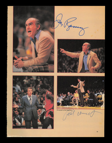Jack Ramsay & Paul Westhead Autographed Signed 8x11 Magazine Photo SKU #238129
