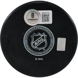 Stephane Fiset Autographed/Signed Los Angeles Kings Logo Puck Beckett 53980