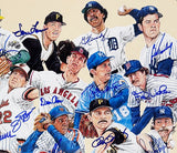 Tom Seaver Whitey Ford, Steve Carlton Signed Unframed Artist Composite Poster