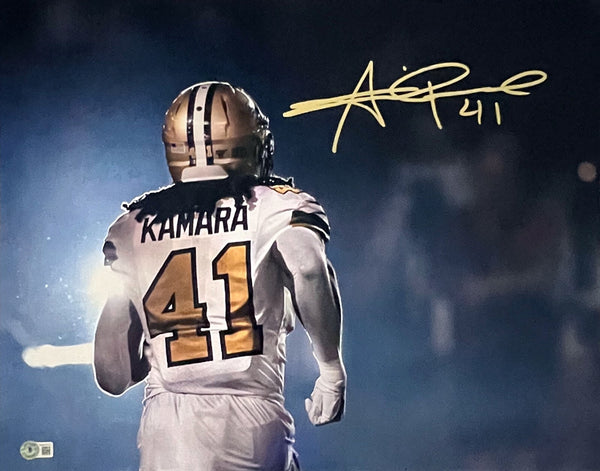 ALVIN KAMARA AUTOGRAPHED NEW ORLEANS SAINTS 16x20 PHOTO BECKETT