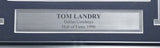 Tom Landry Autographed Framed 8x10 Photo Dallas Cowboys Beckett BAS QR #BP55244