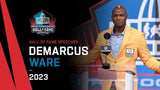 DeMarcus Ware Signed Hall of Fame Logo Mini Helmet (JSA COA) Cowboys & Broncos