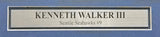 SEAHAWKS KENNETH WALKER III AUTOGRAPHED FRAMED BLUE JERSEY BECKETT 221131