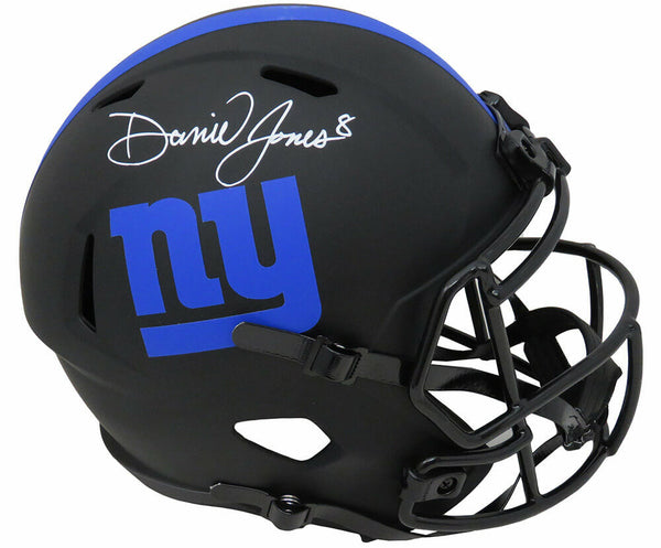 Daniel Jones Signed Giants Eclipse Riddell Full Size Speed Rep Helmet (SS COA)