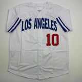 Autographed/Signed Gary Sheffield Los Angeles White Baseball Jersey PSA/DNA COA