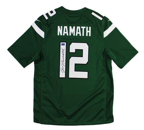 Joe Namath Signed New York Jets Nike Game Gotham Green Jersey