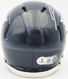JASON KELCE AUTOGRAPHED SIGNED EAGLES BLACK SPEED MINI HELMET BECKETT QR 232726