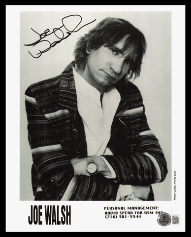 Joe Walsh Autographed Signed 8x10 Photo The Eagles Beckett BAS QR #BM37761
