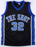 Christian Laettner Signed Duke Blue Devils "The Shot" Black Jersey (JSA)