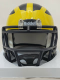 DAXTON "DAX: HILL SIGNED MICHIGAN WOLVERINES SPEED MINI HELMET BECKETT COA